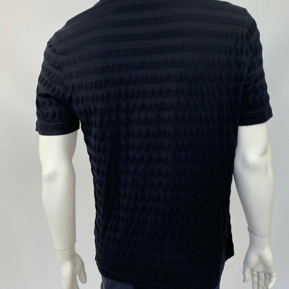 Authentic Louis Vuitton Black Striped Polo - Picture 9 of 9